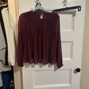 Banana republic Elegant Burgundy Blouse